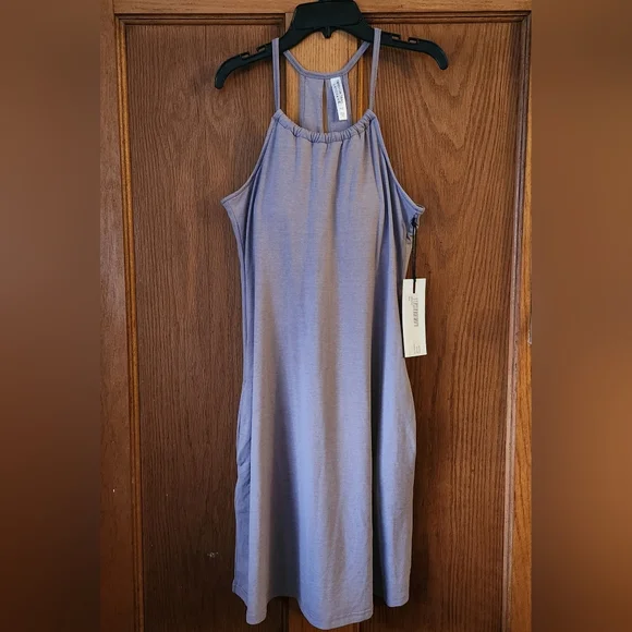 knee length dresses for ladies Kyodan Day-To-Day Outdoor Double-Strap Dress With Pockets